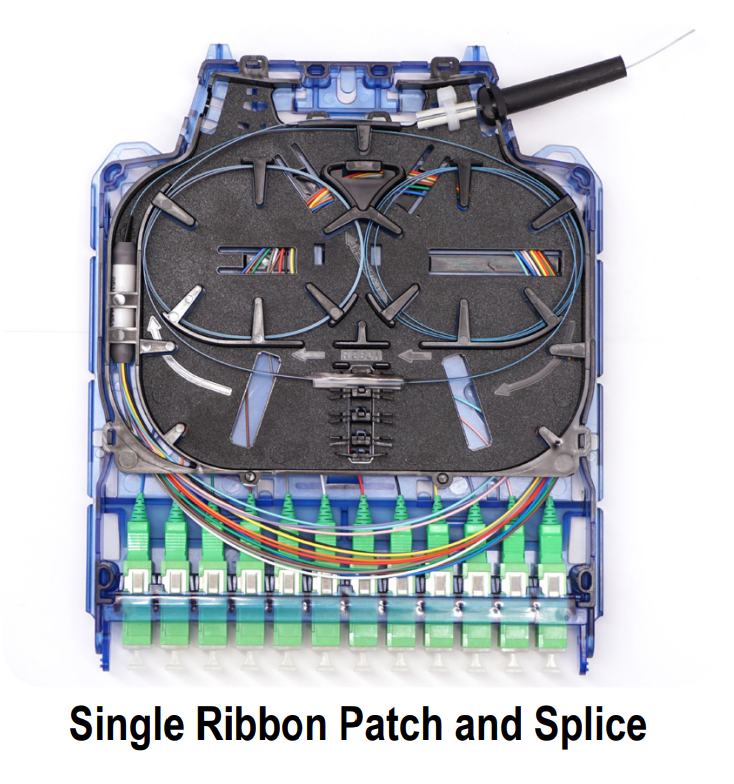 Clearfield Clearview Blue Patch and Splice Cassette